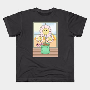 Flowers With Faces - Apocalypse Kids T-Shirt